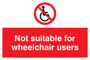 PD456: not suitable for wheelchairs