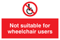 PD456: not suitable for wheelchairs