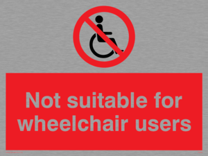 PD456: not suitable for wheelchairs
