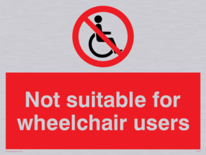 PD456: not suitable for wheelchairs