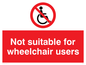 PD456: not suitable for wheelchairs