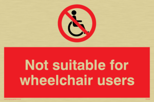PD456: not suitable for wheelchairs