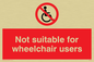 PD456: not suitable for wheelchairs