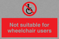 PD456: not suitable for wheelchairs