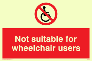 PD456: not suitable for wheelchairs