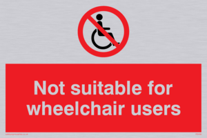 PD456: not suitable for wheelchairs