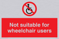PD456: not suitable for wheelchairs