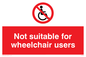 PD456: not suitable for wheelchairs