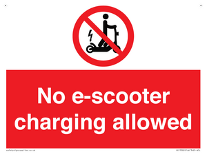PE15302: No e-scooter charging allowed