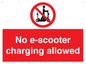 PE15302: No e-scooter charging allowed