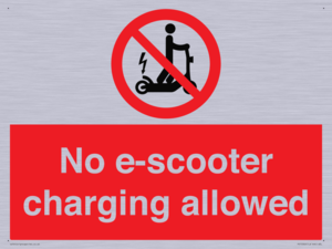 PE15302: No e-scooter charging allowed
