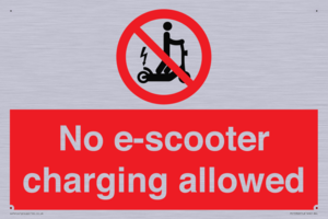 PE15302: No e-scooter charging allowed