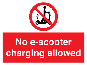 PE15302: No e-scooter charging allowed