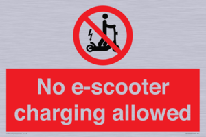 PE15302: No e-scooter charging allowed