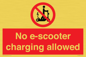 PE15302: No e-scooter charging allowed