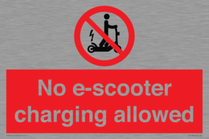 PE15302: No e-scooter charging allowed