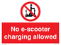 PE15302: No e-scooter charging allowed