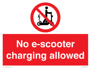 PE15302: No e-scooter charging allowed