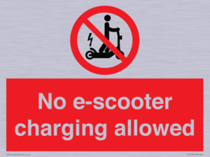 PE15302: No e-scooter charging allowed