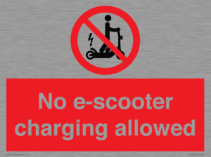 PE15302: No e-scooter charging allowed