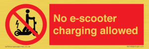 PE15302: No e-scooter charging allowed