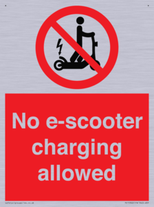 PE15302: No e-scooter charging allowed