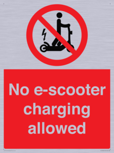 PE15302: No e-scooter charging allowed