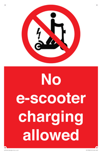 PE15302: No e-scooter charging allowed