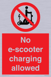 PE15302: No e-scooter charging allowed