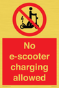 PE15302: No e-scooter charging allowed