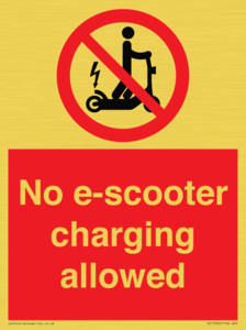 PE15302: No e-scooter charging allowed