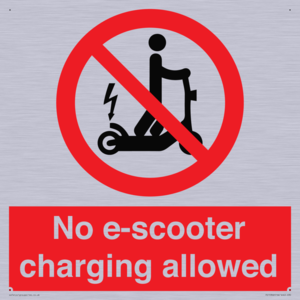 PE15302: No e-scooter charging allowed