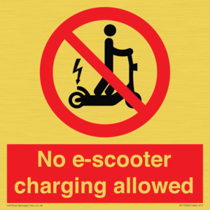 PE15302: No e-scooter charging allowed