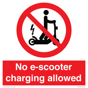 PE15302: No e-scooter charging allowed