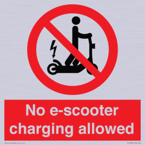 PE15302: No e-scooter charging allowed