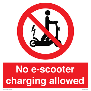 PE15302: No e-scooter charging allowed