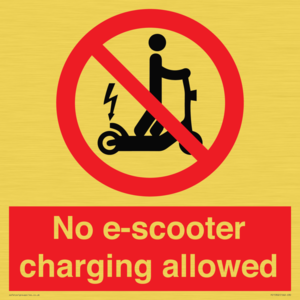 PE15302: No e-scooter charging allowed