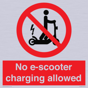 PE15302: No e-scooter charging allowed