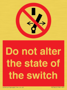 PE7645: Do not alter the state of the switch