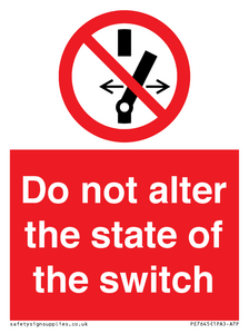 PE7645: Do not alter the state of the switch