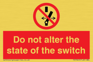 PE7645: Do not alter the state of the switch