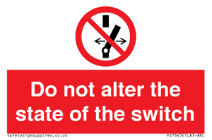 PE7645: Do not alter the state of the switch