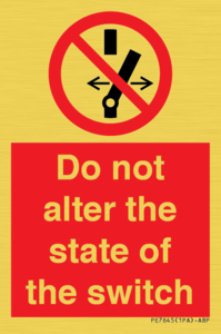PE7645: Do not alter the state of the switch
