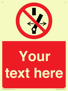 PE7663: Custom prohibition Do not alter the state of the switch