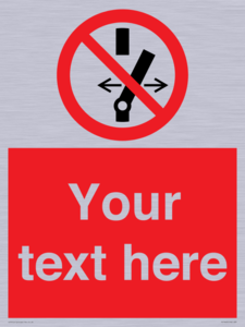 PE7663: Custom prohibition Do not alter the state of the switch