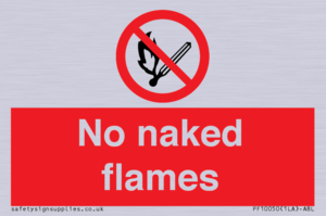 PF10050: No naked flames