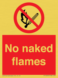 PF10050: No naked flames