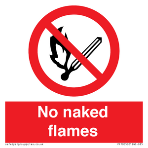 PF10050: No naked flames