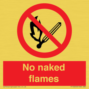PF10050: No naked flames