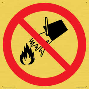 PF11258: P011 Prohibition: Do not extinguish with water